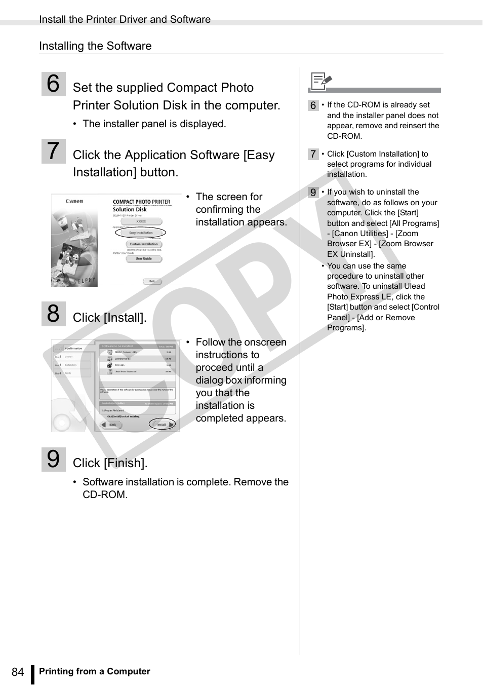 Co py | Canon SELPHY ES3 CDP-E063-010 User Manual | Page 84 / 124