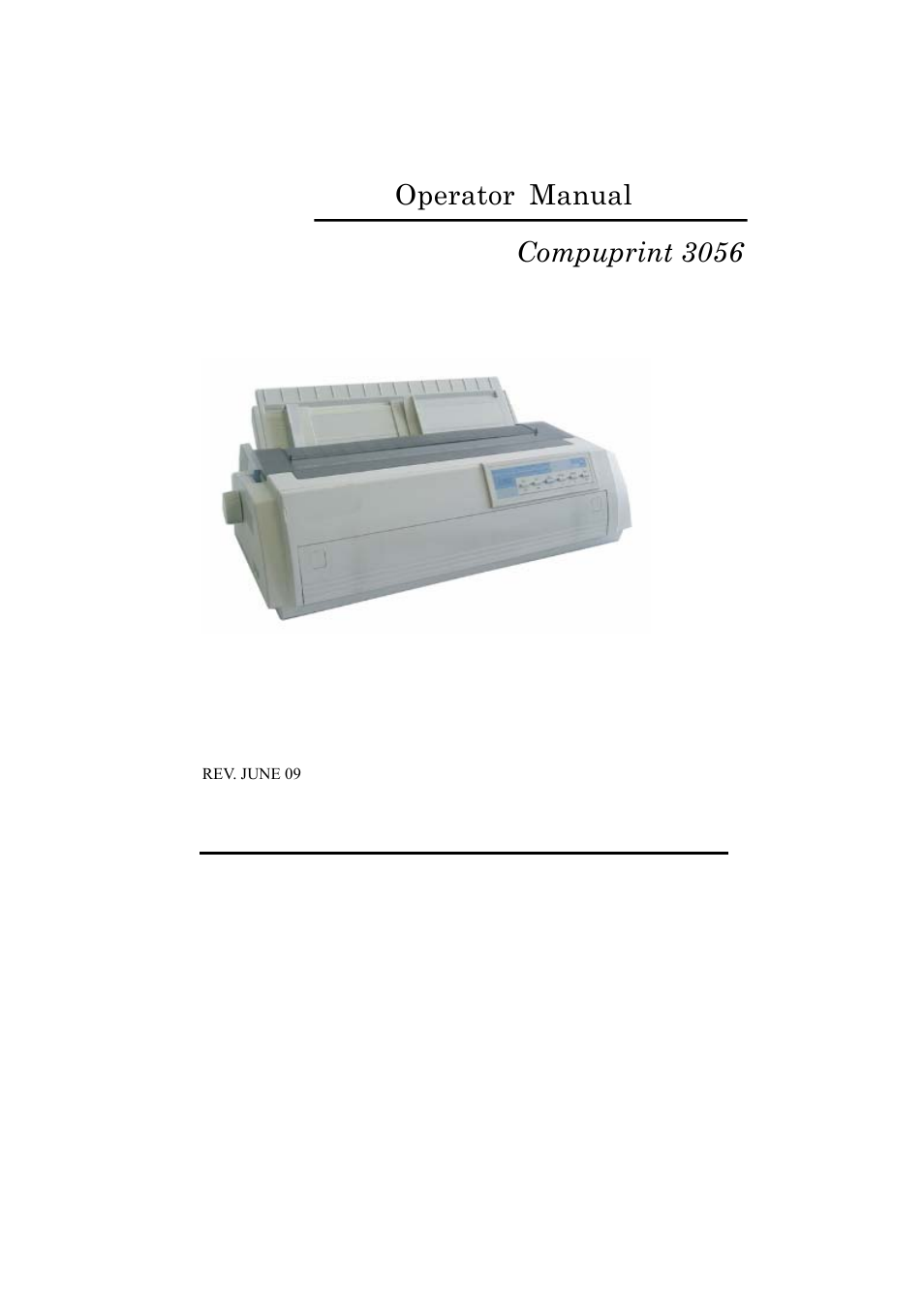 Compuprint 3056 User Manual | 75 pages