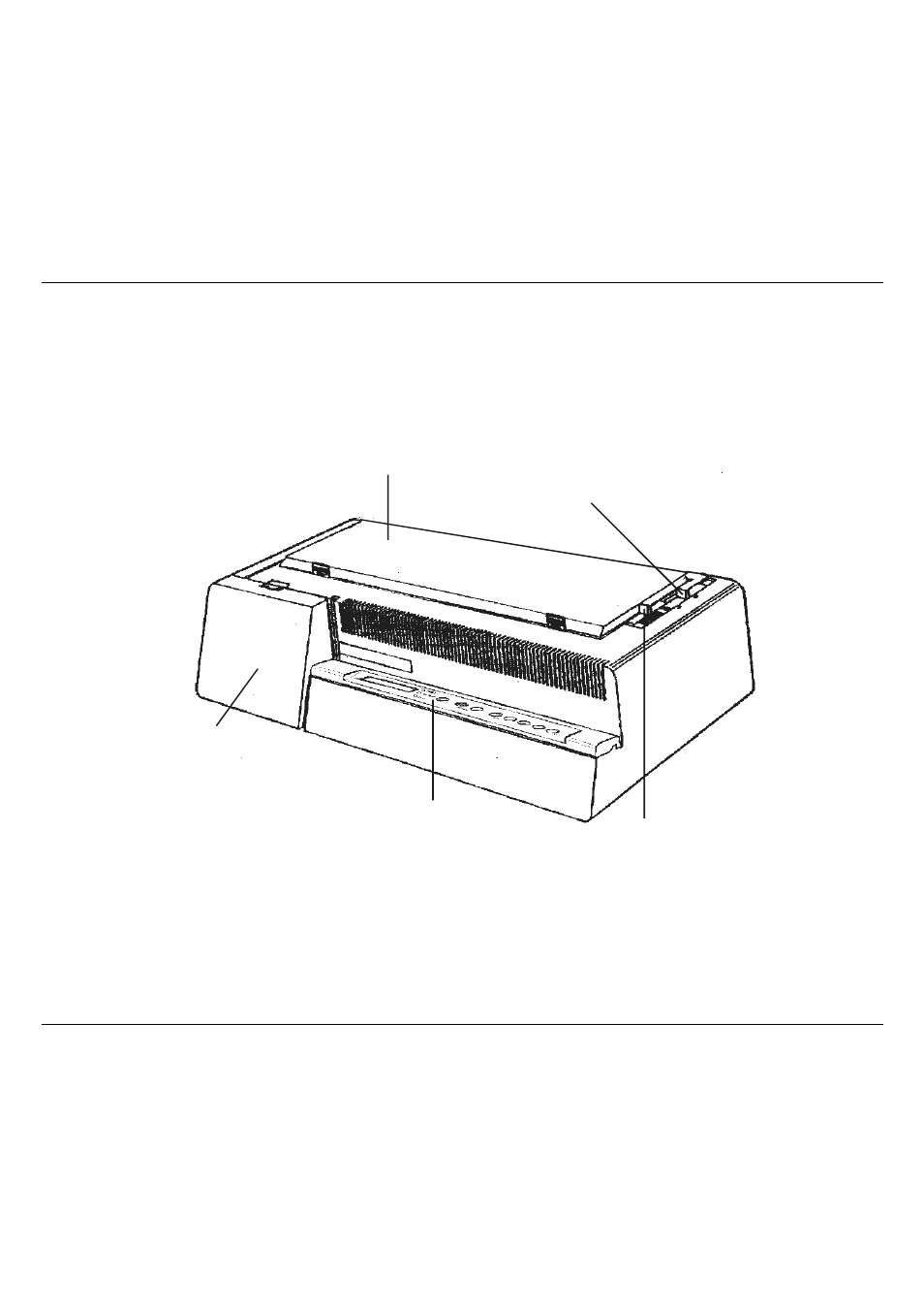Printer parts, 4051/4056 plus models – front view | Compuprint 4051 User Manual | Page 10 / 126