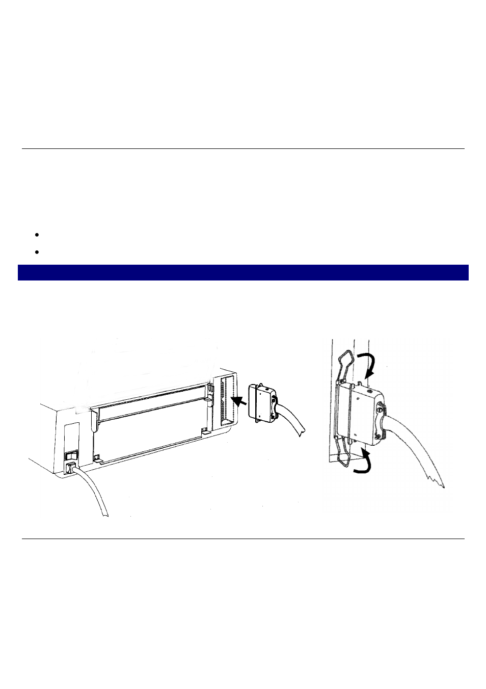 Host computer connection, Parallel connection | Compuprint 4051 User Manual | Page 21 / 126