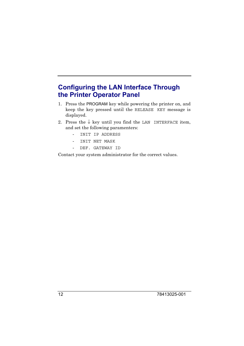 Compuprint 9050 LAN Installation User Manual | Page 12 / 62