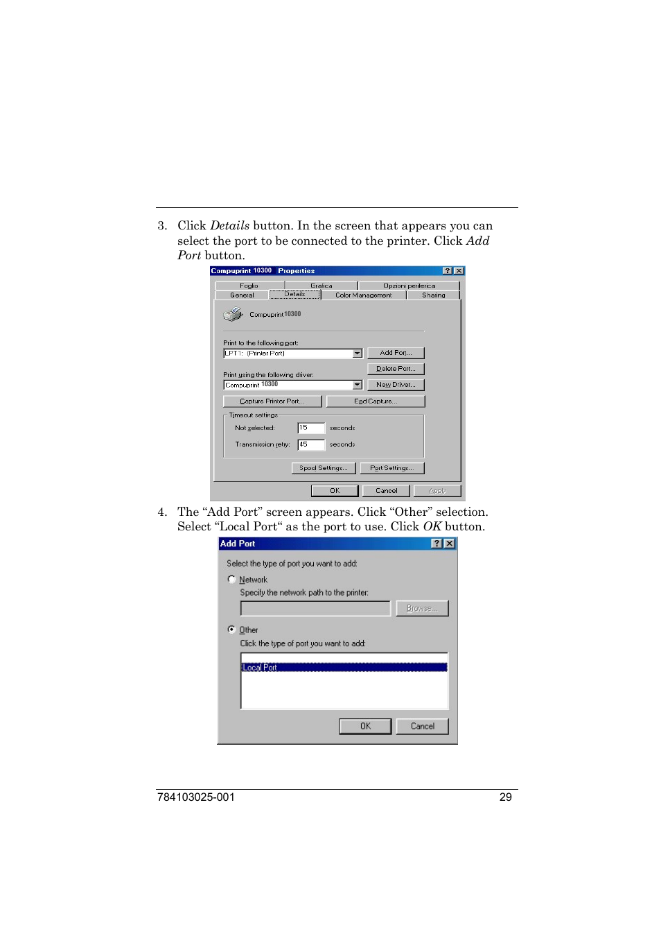 Compuprint 9050 LAN Installation User Manual | Page 29 / 62