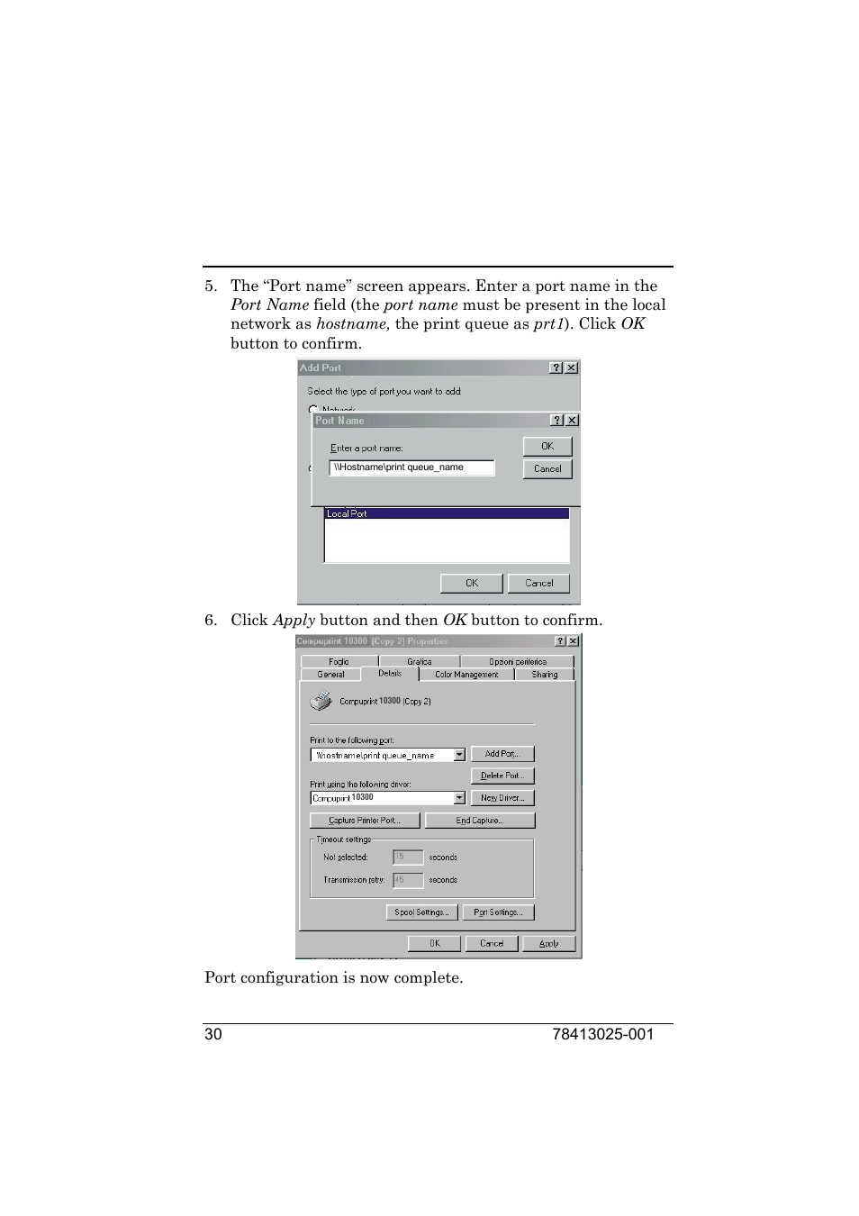 Compuprint 9050 LAN Installation User Manual | Page 30 / 62