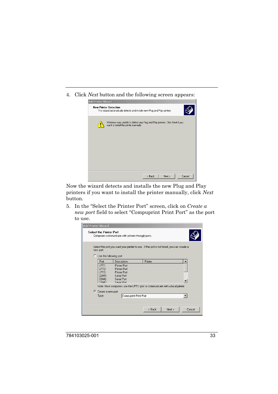 Compuprint 9050 LAN Installation User Manual | Page 33 / 62