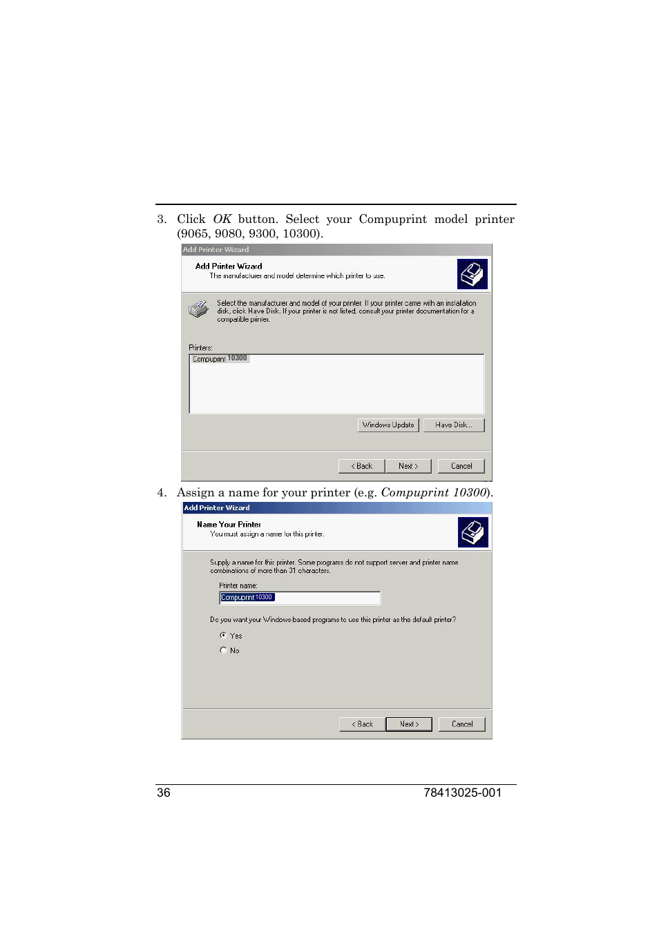 Compuprint 9050 LAN Installation User Manual | Page 36 / 62