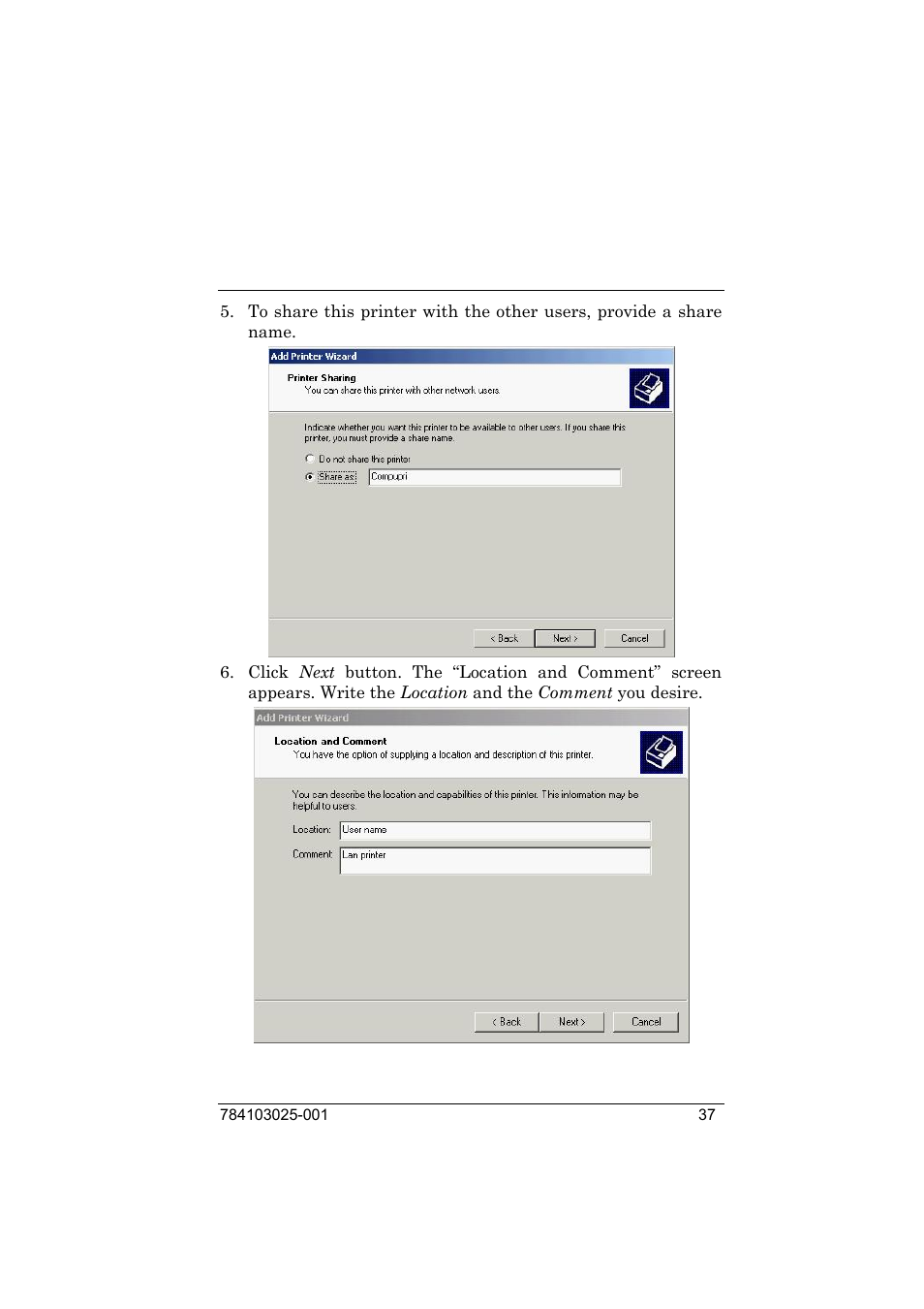 Compuprint 9050 LAN Installation User Manual | Page 37 / 62