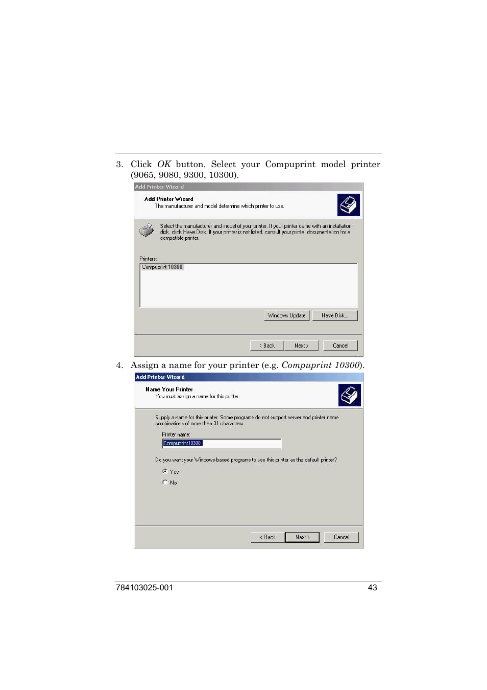 Compuprint 9050 LAN Installation User Manual | Page 43 / 62