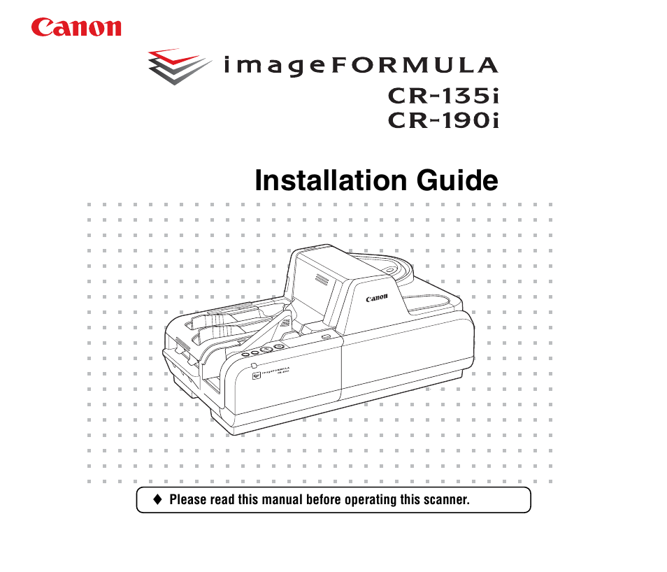 Canon CR-135I User Manual | 19 pages