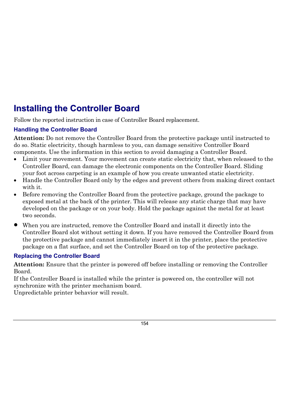 Installing the controller board | Compuprint 10300 User Manual | Page 158 / 170