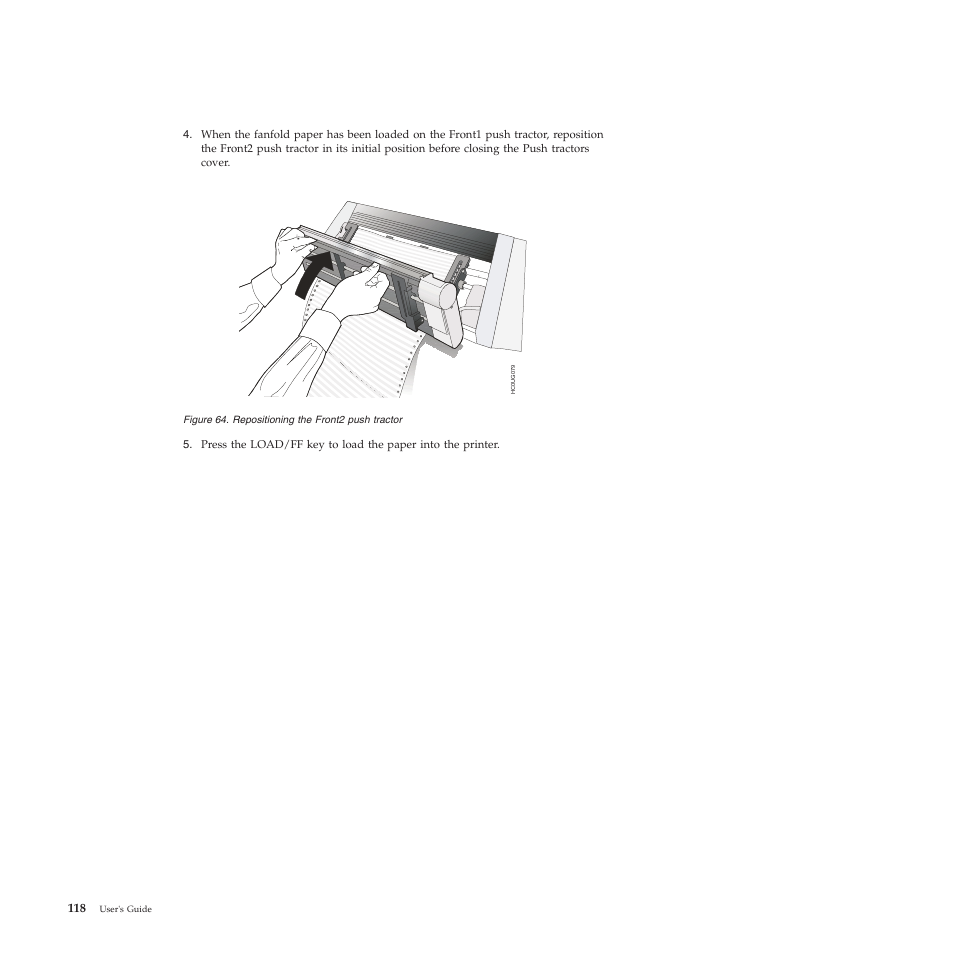 Repositioning the front2 push tractor | Compuprint 4247-L03 User Manual | Page 130 / 142