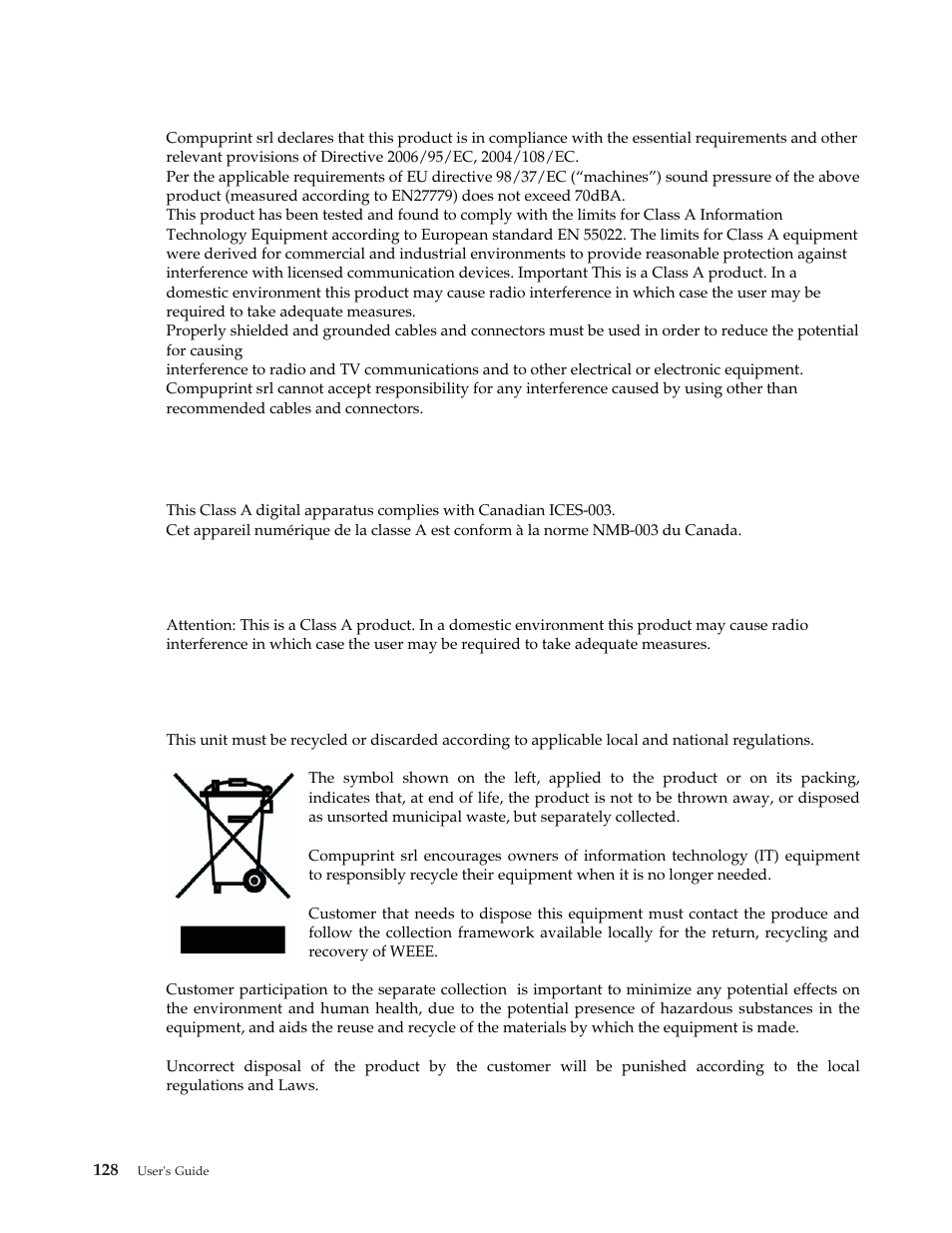 Compuprint 4247-L03 User Manual | Page 140 / 142
