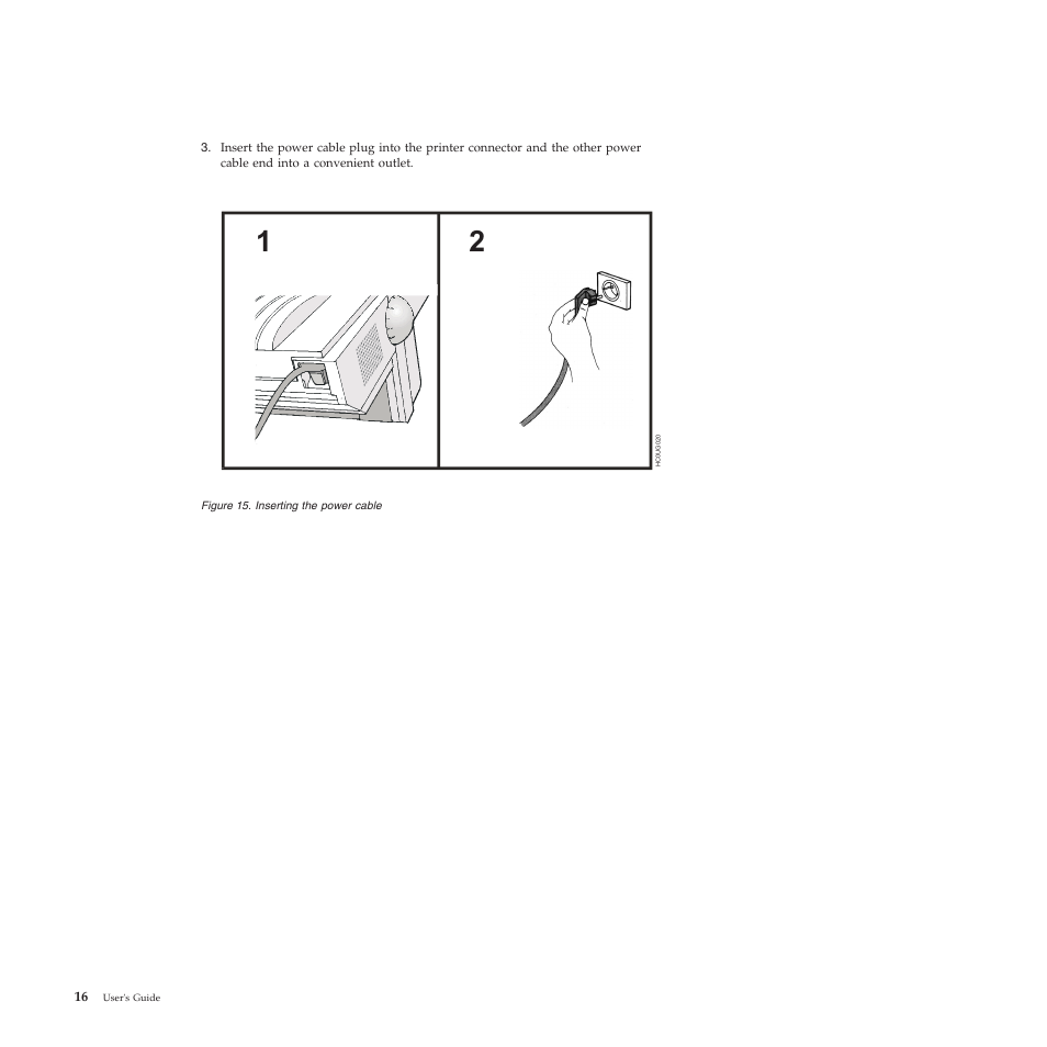 Inserting the power cable | Compuprint 4247-L03 User Manual | Page 28 / 142