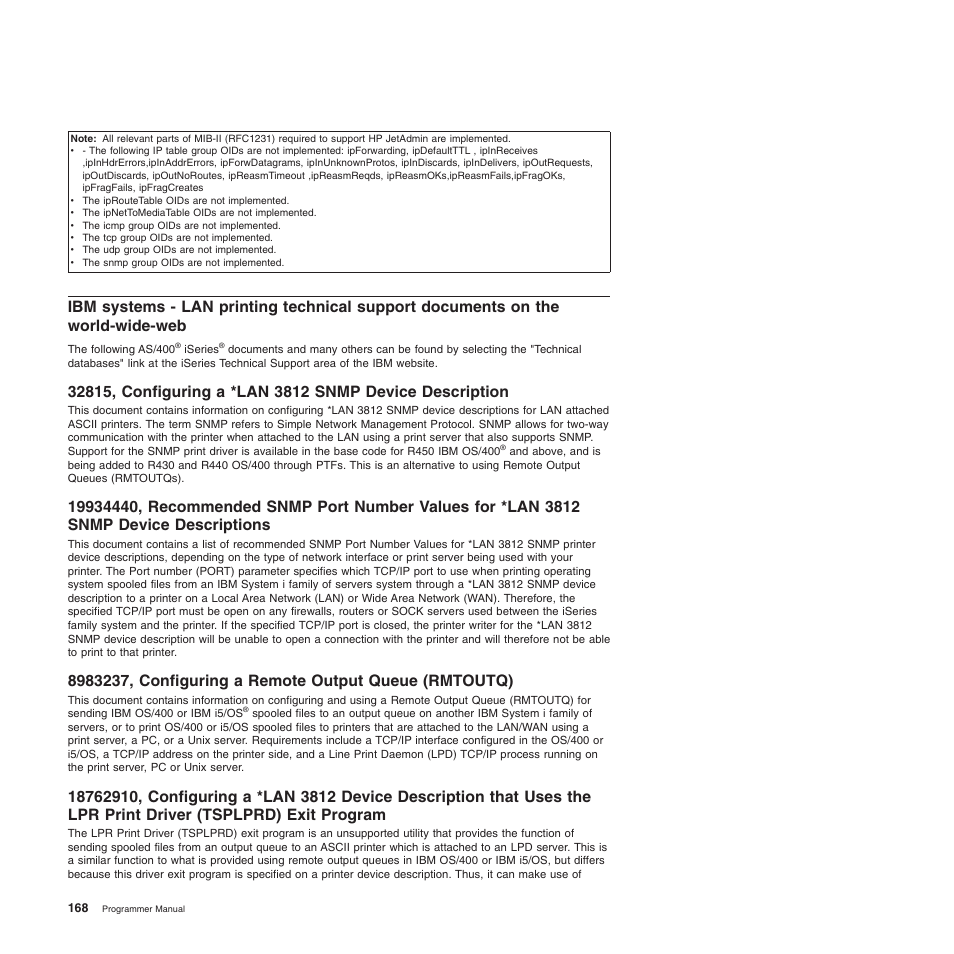 Tsplprd) exit program | Compuprint 4247-L03 Programmer Manua User Manual | Page 184 / 204