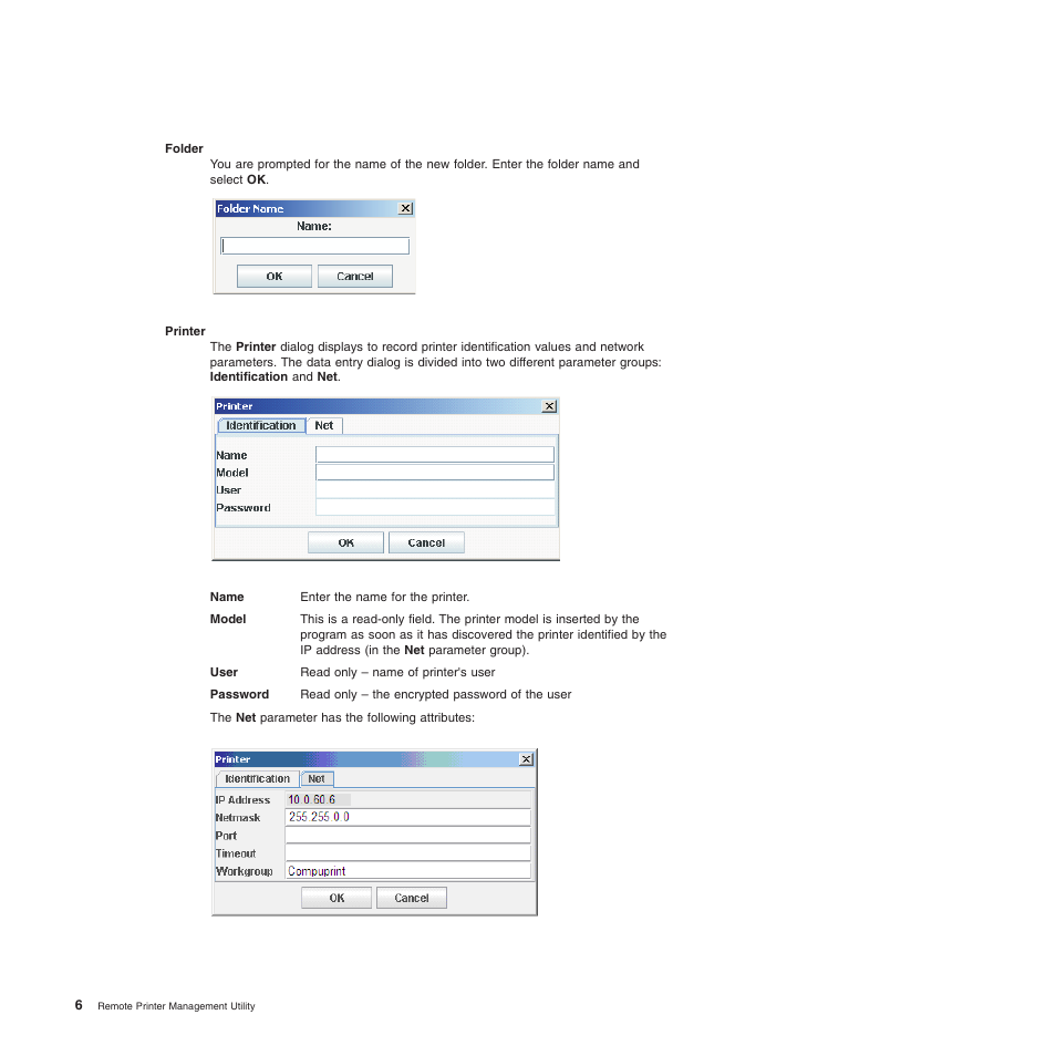 Compuprint 4247-L03 Remote Printer Management Utility User Manual | Page 10 / 36