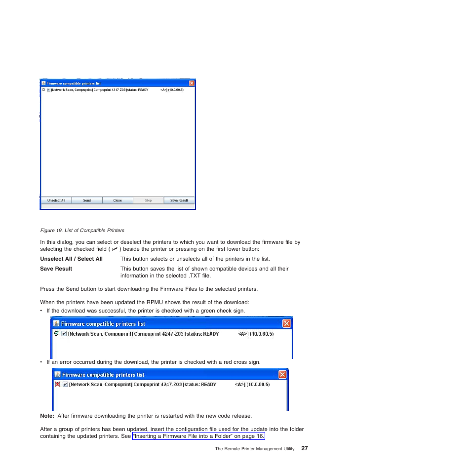 Compuprint 4247-L03 Remote Printer Management Utility User Manual | Page 31 / 36