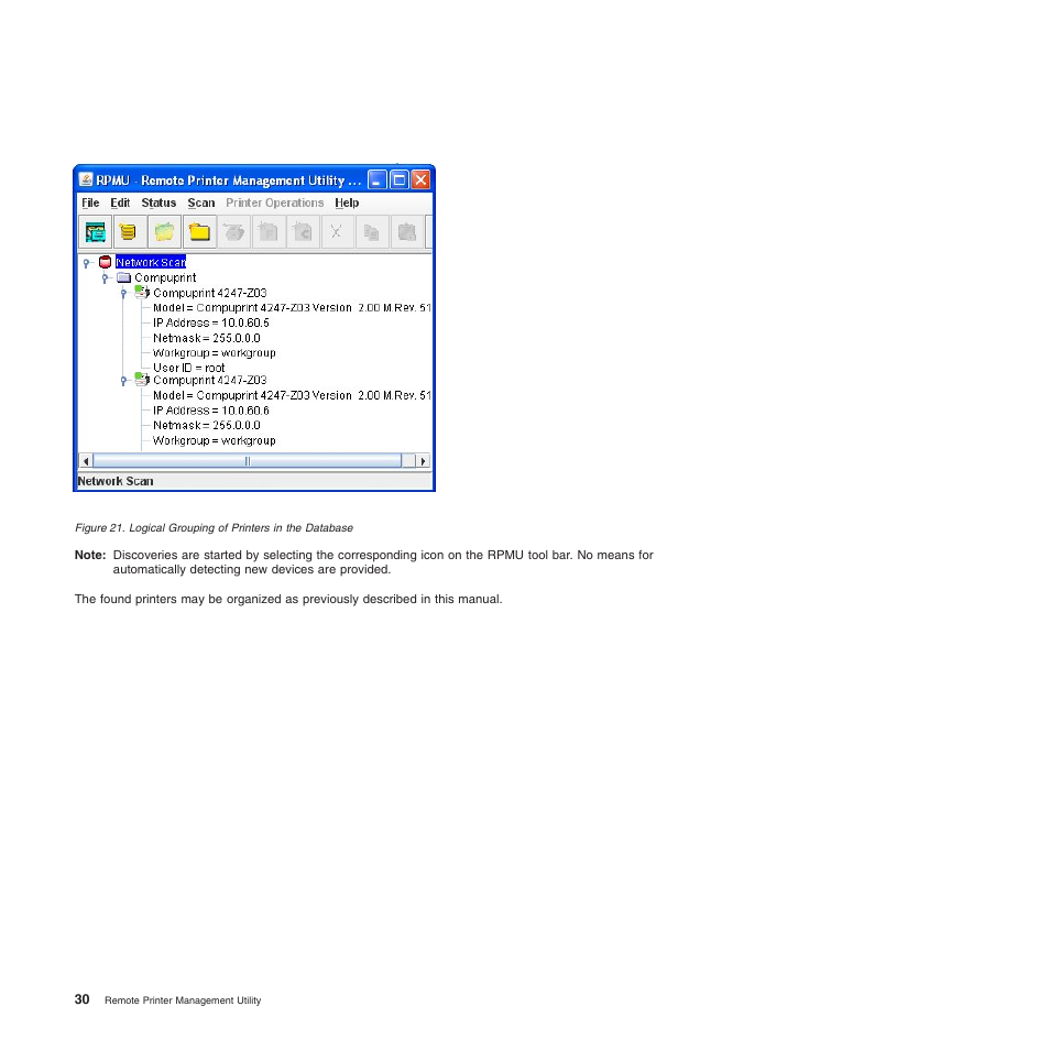 Compuprint 4247-L03 Remote Printer Management Utility User Manual | Page 34 / 36