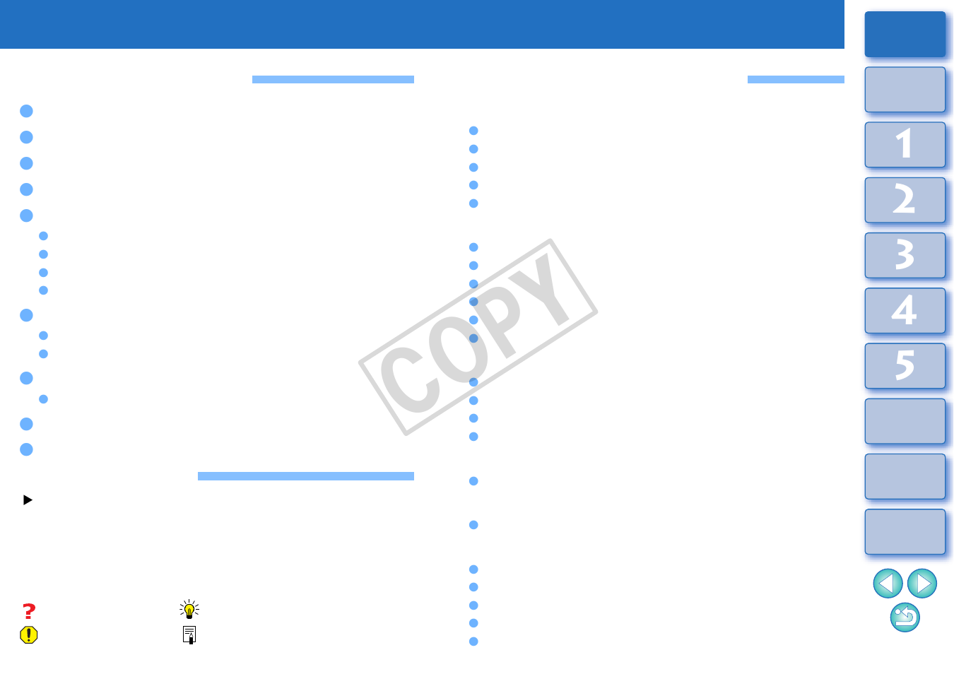 Introduction, Main features of zb, Symbols used | Makeup of each chapter, Cop y | Canon XT User Manual | Page 3 / 93