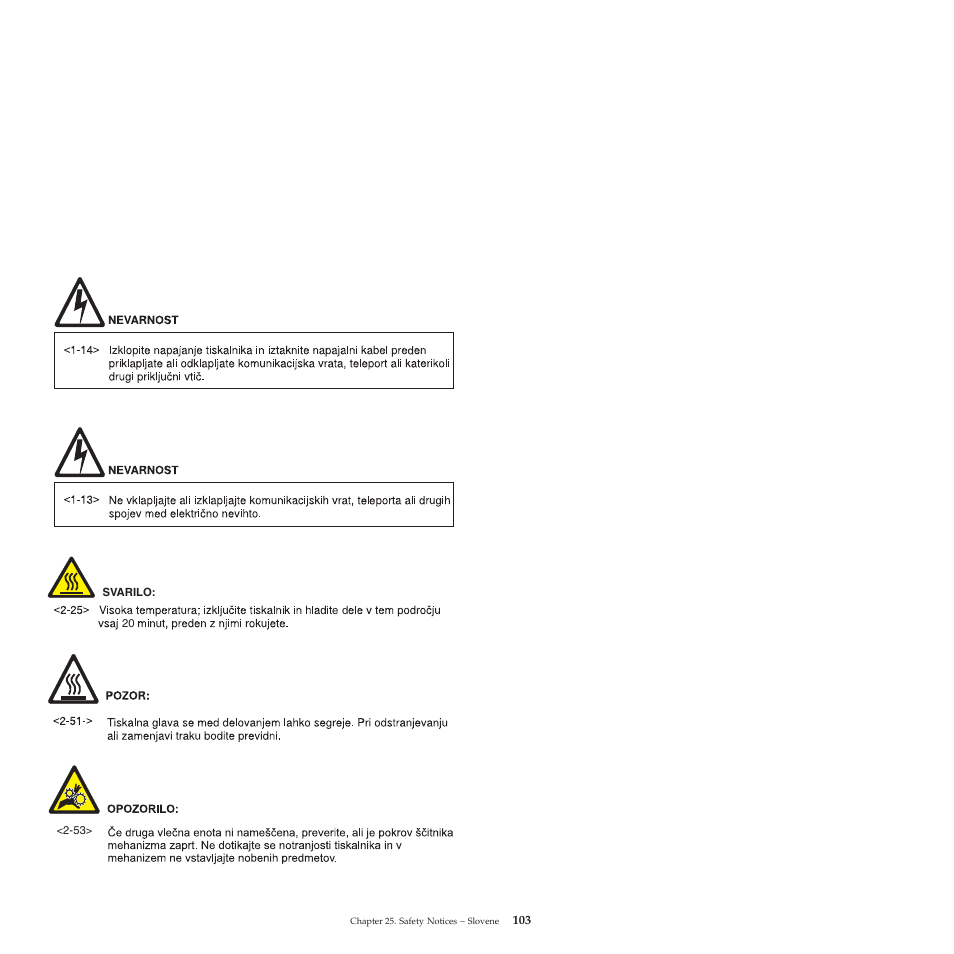 Compuprint 4247-L03 Safety Information User Manual | Page 107 / 122