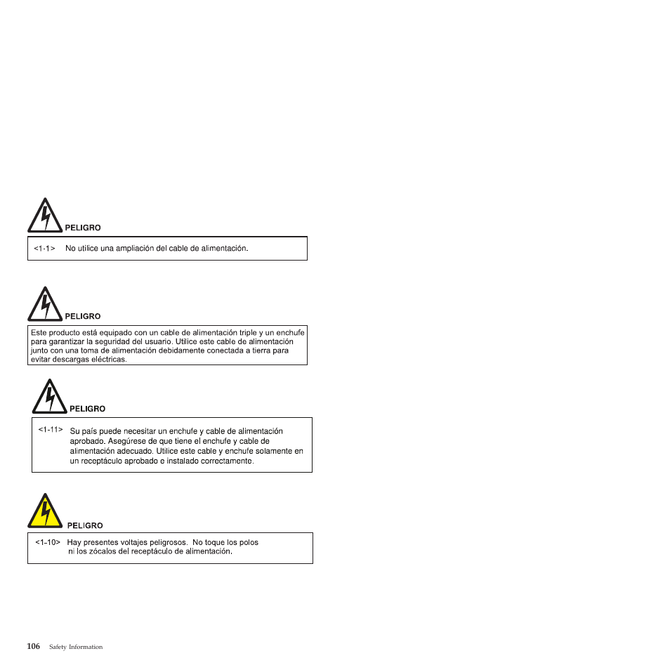 Compuprint 4247-L03 Safety Information User Manual | Page 110 / 122