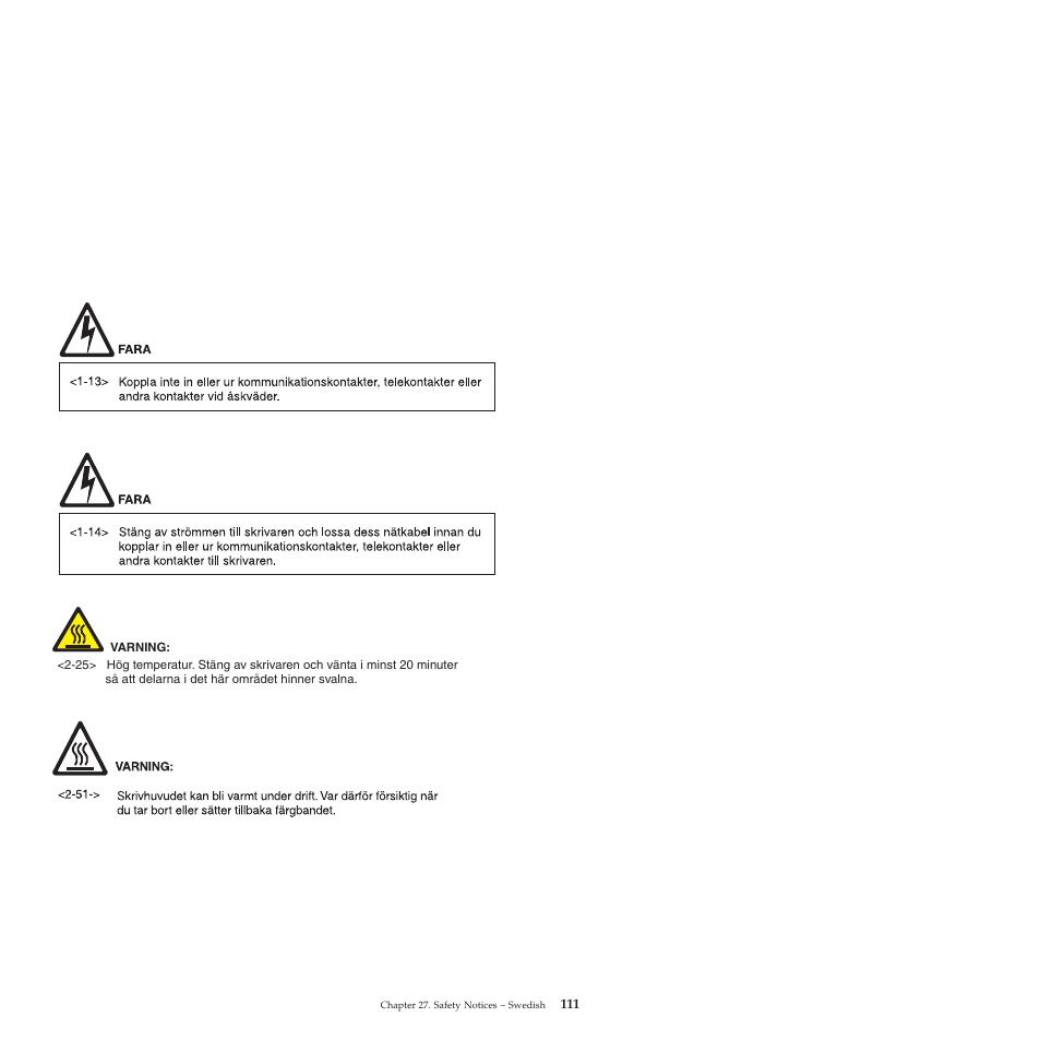 Compuprint 4247-L03 Safety Information User Manual | Page 115 / 122