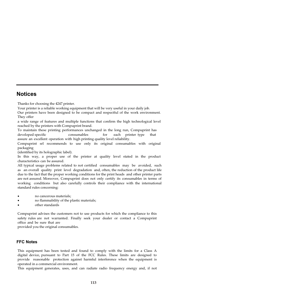 Notices | Compuprint 4247-L03 Safety Information User Manual | Page 117 / 122