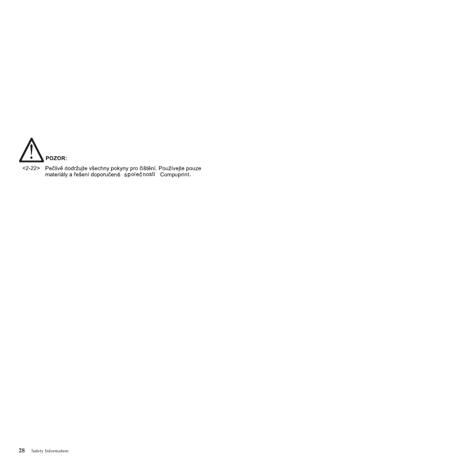 Compuprint 4247-L03 Safety Information User Manual | Page 32 / 122