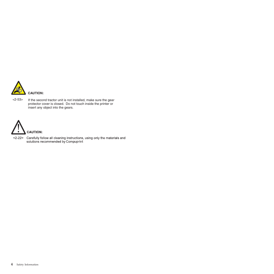 Compuprint 4247-L03 Safety Information User Manual | Page 8 / 122