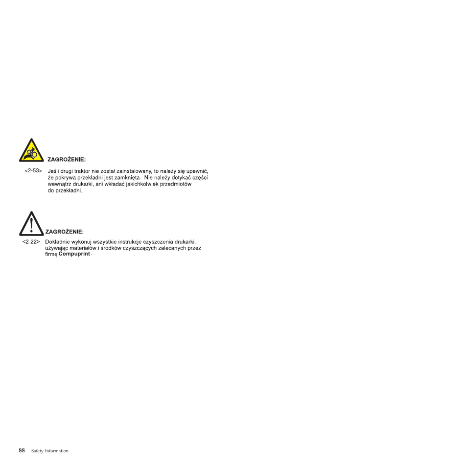 Compuprint 4247-L03 Safety Information User Manual | Page 92 / 122