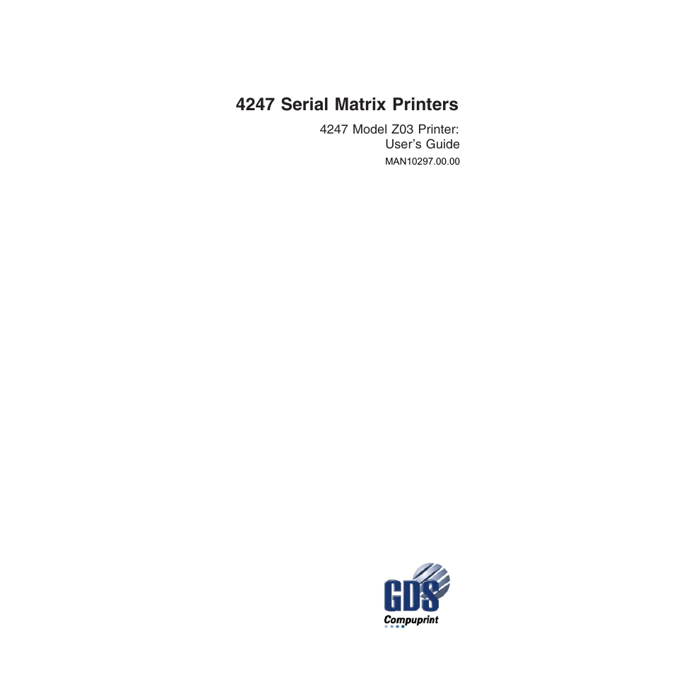 Compuprint 4247-Z03 User Manual | 204 pages