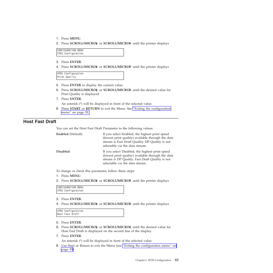 Host fast draft | Compuprint 4247-Z03 User Manual | Page 79 / 204