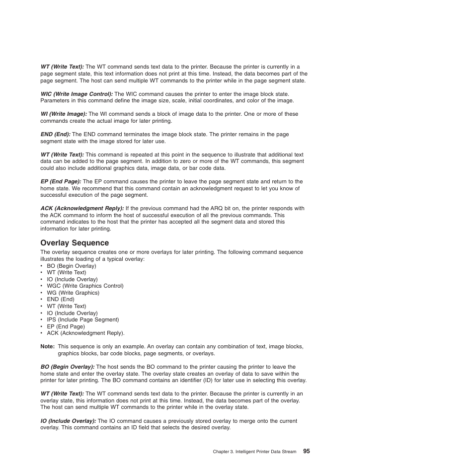 Overlay sequence | Compuprint 4247-Z03 Programmer Manual User Manual | Page 115 / 380