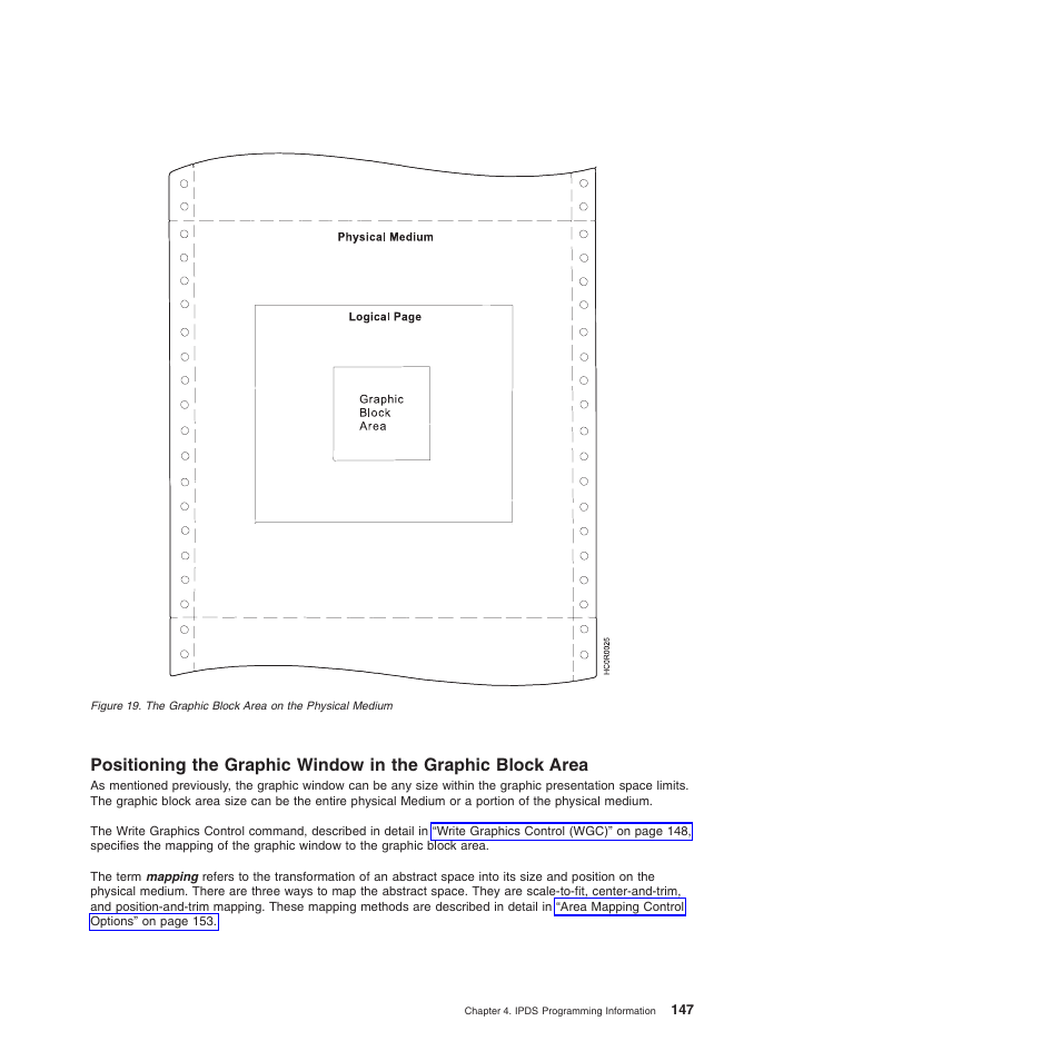 The graphic block area on the physical medium | Compuprint 4247-Z03 Programmer Manual User Manual | Page 167 / 380