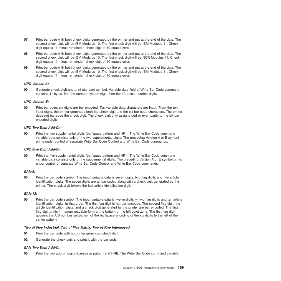 Compuprint 4247-Z03 Programmer Manual User Manual | Page 209 / 380