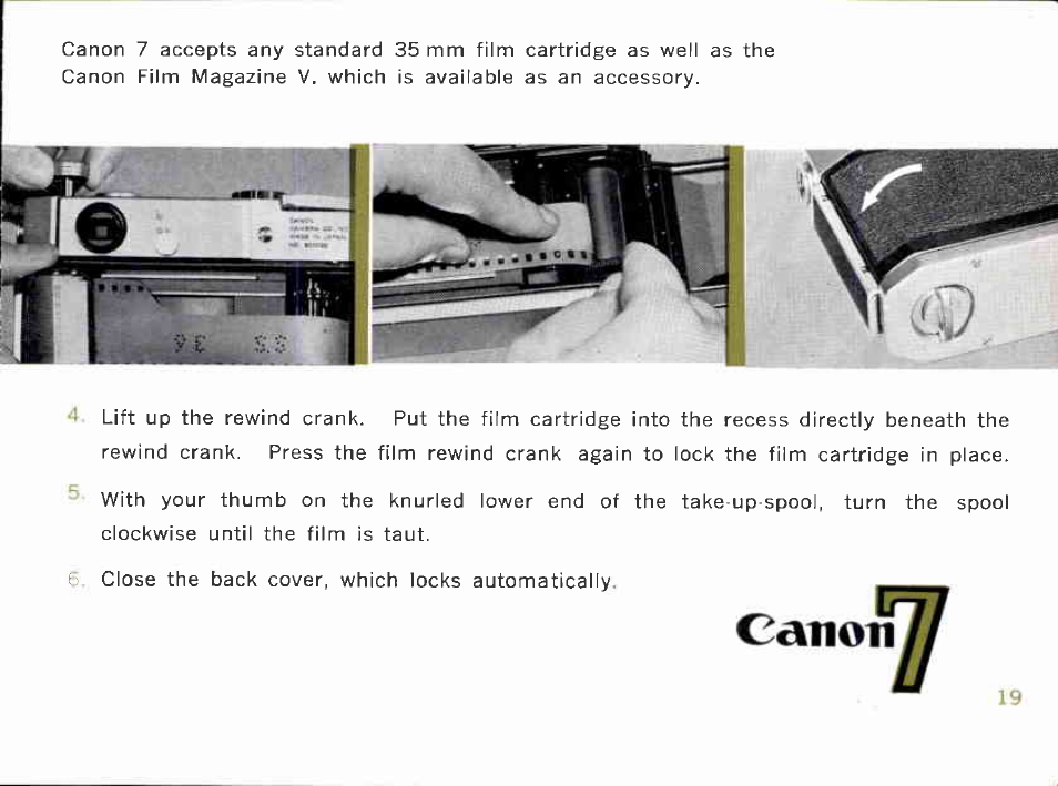 Focusing | Canon Model 7 User Manual | Page 19 / 48