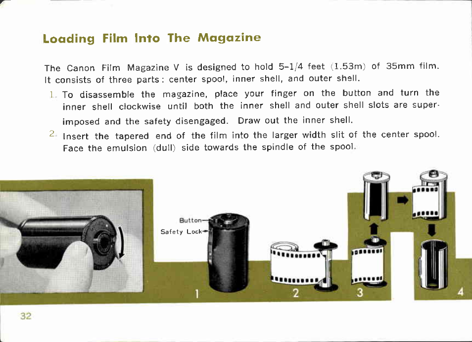 Self-timer | Canon Model 7 User Manual | Page 32 / 48