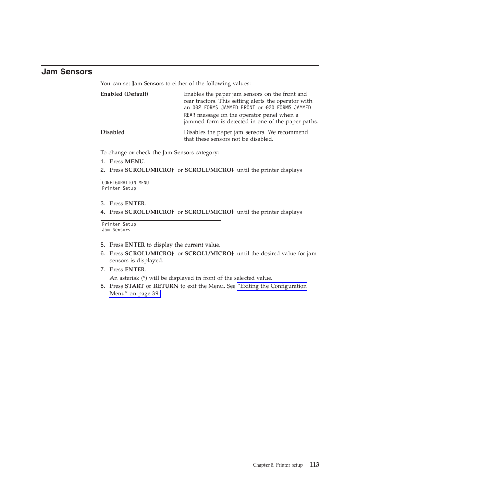 Jam sensors | Compuprint 4247-X03 User Manual | Page 129 / 200