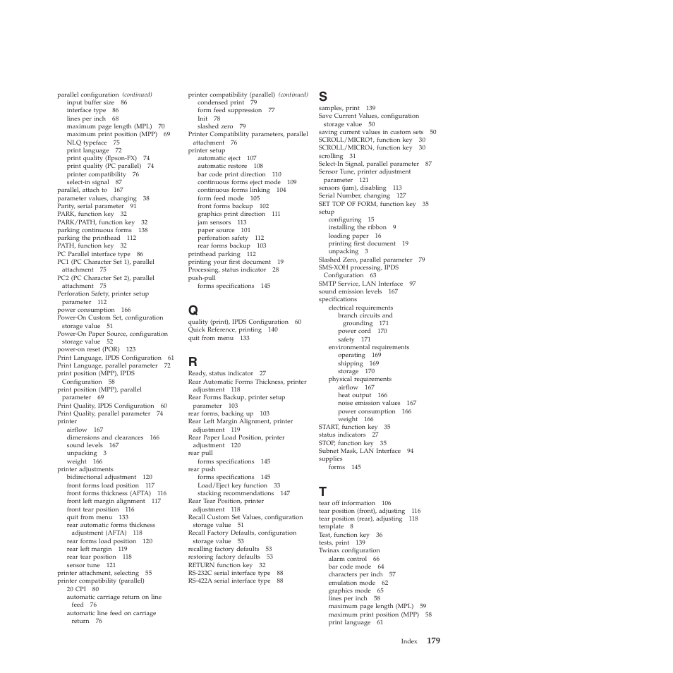 Compuprint 4247-X03 User Manual | Page 195 / 200