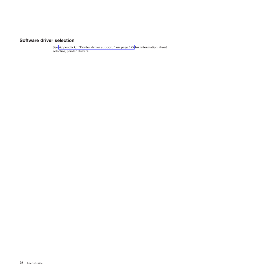Software driver selection | Compuprint 4247-X03 User Manual | Page 42 / 200