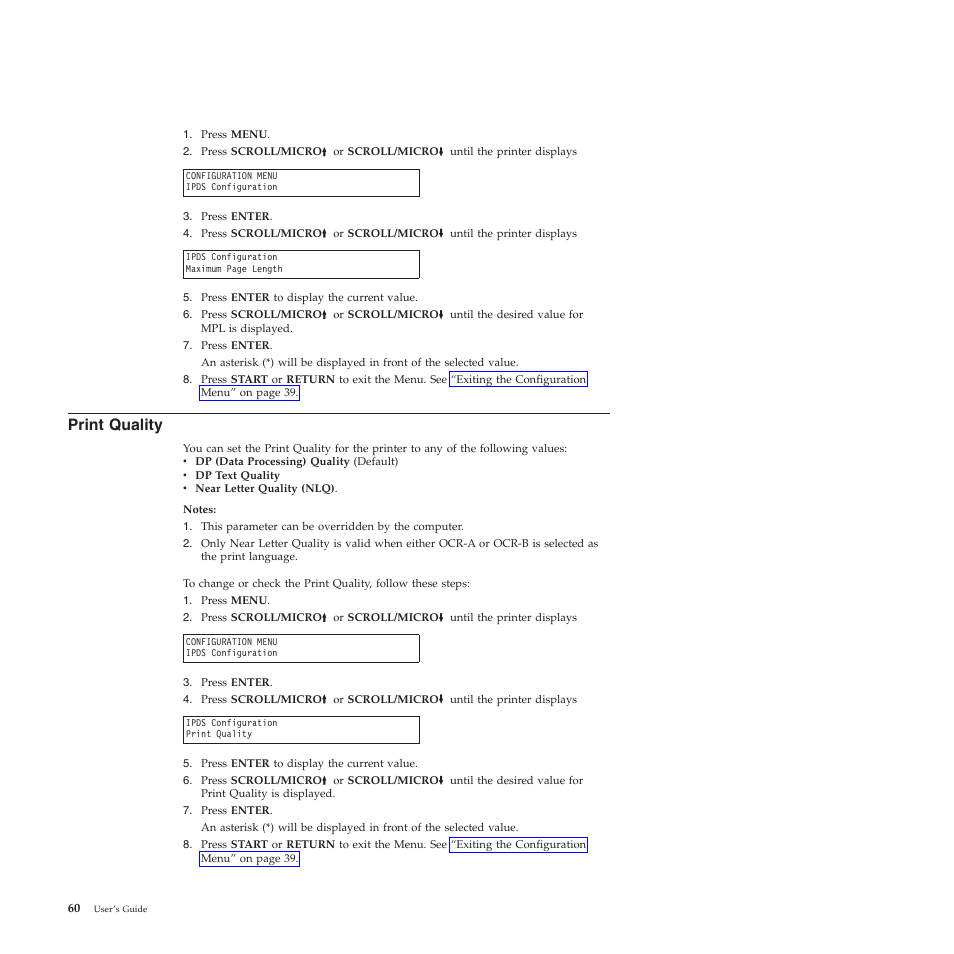 Print quality | Compuprint 4247-X03 User Manual | Page 76 / 200