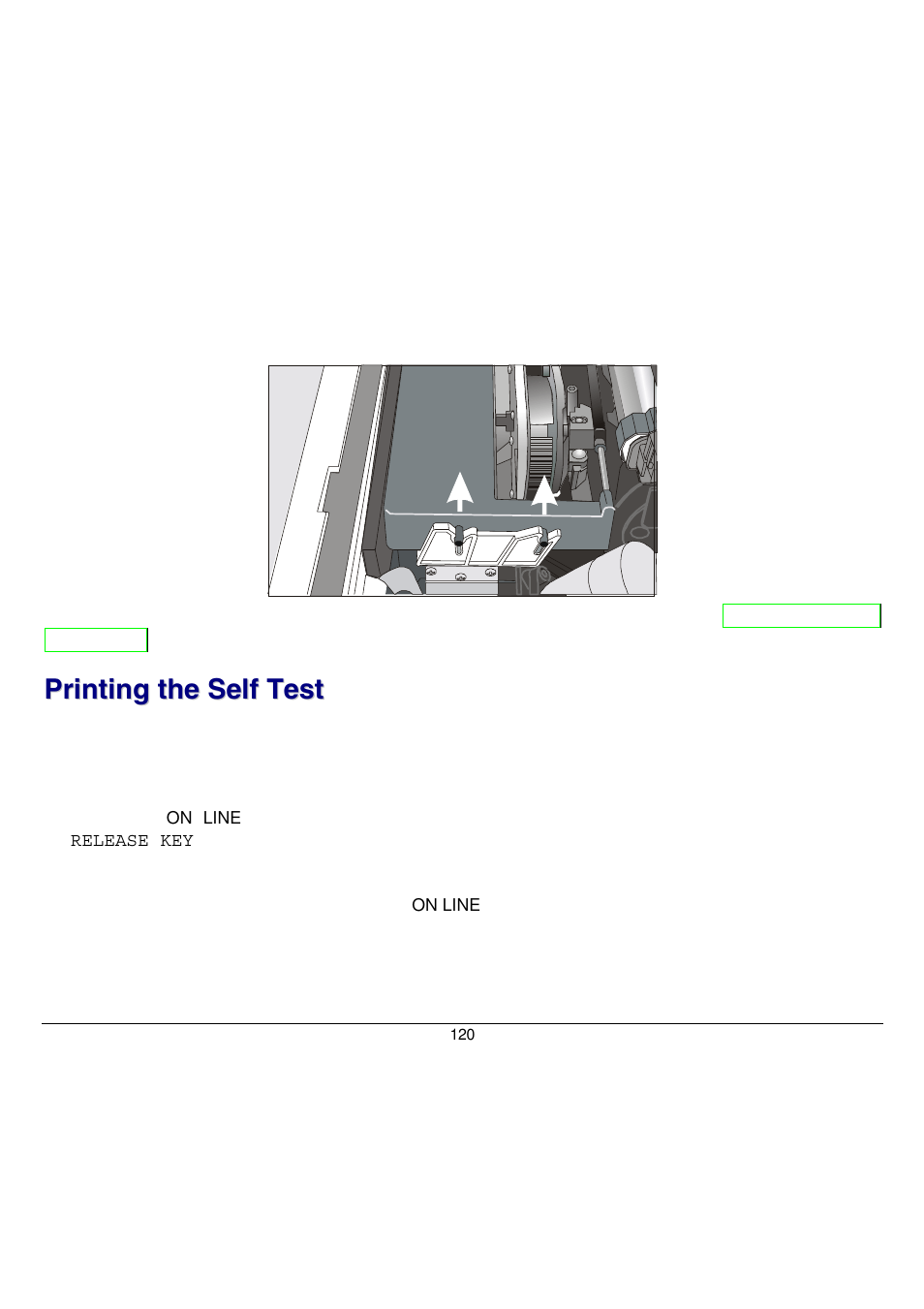 Printing the self test | Compuprint 9058 User Manual | Page 126 / 145
