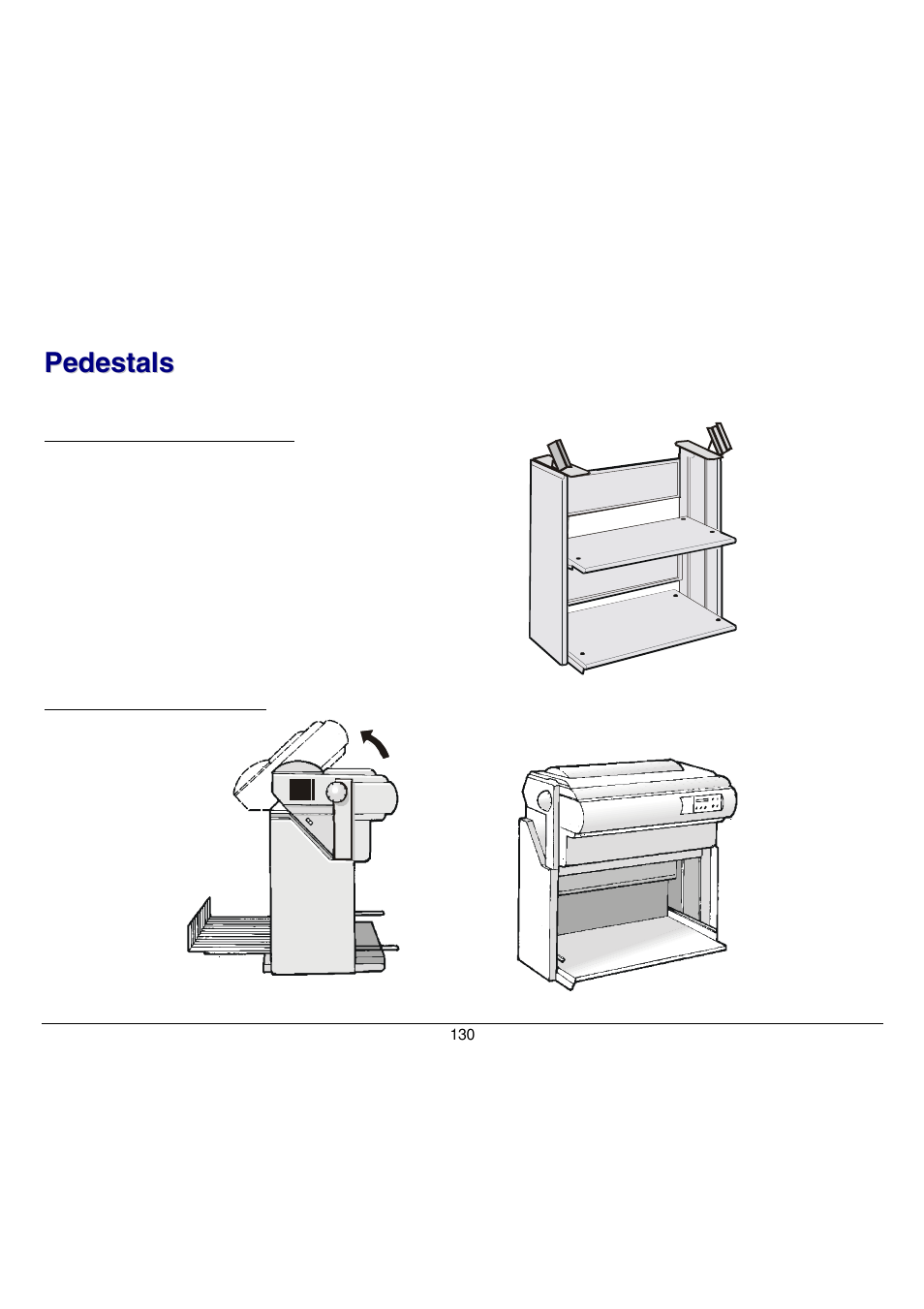 Pedestals | Compuprint 9058 User Manual | Page 136 / 145