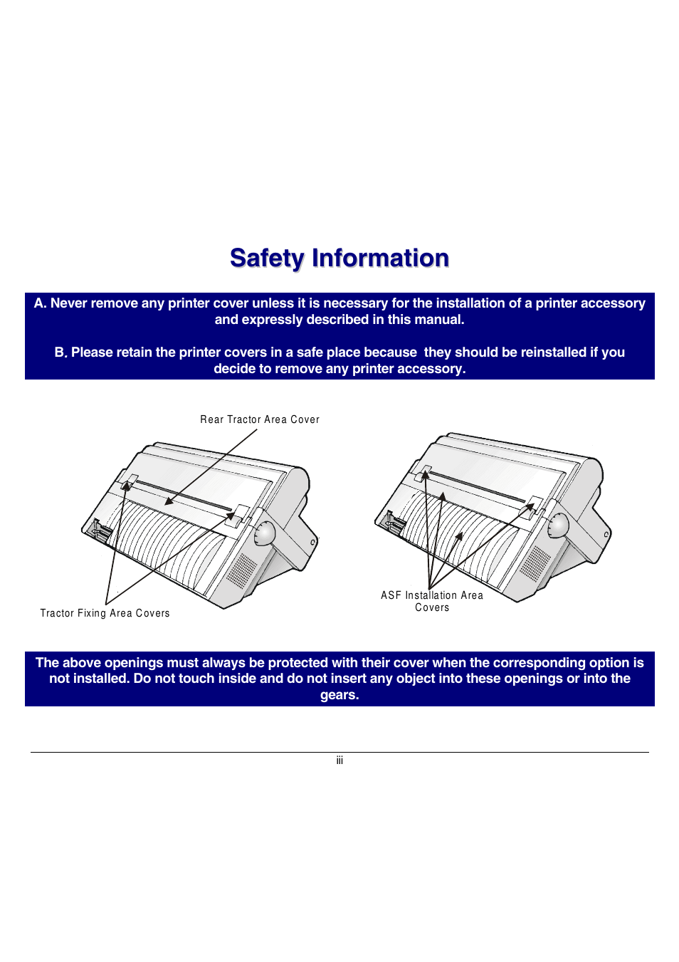 Safety information | Compuprint 9058 User Manual | Page 3 / 145