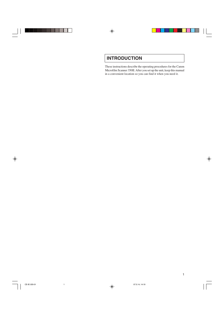 Ce-ie-335-02_body, Introduction | Canon 350II User Manual | Page 3 / 62