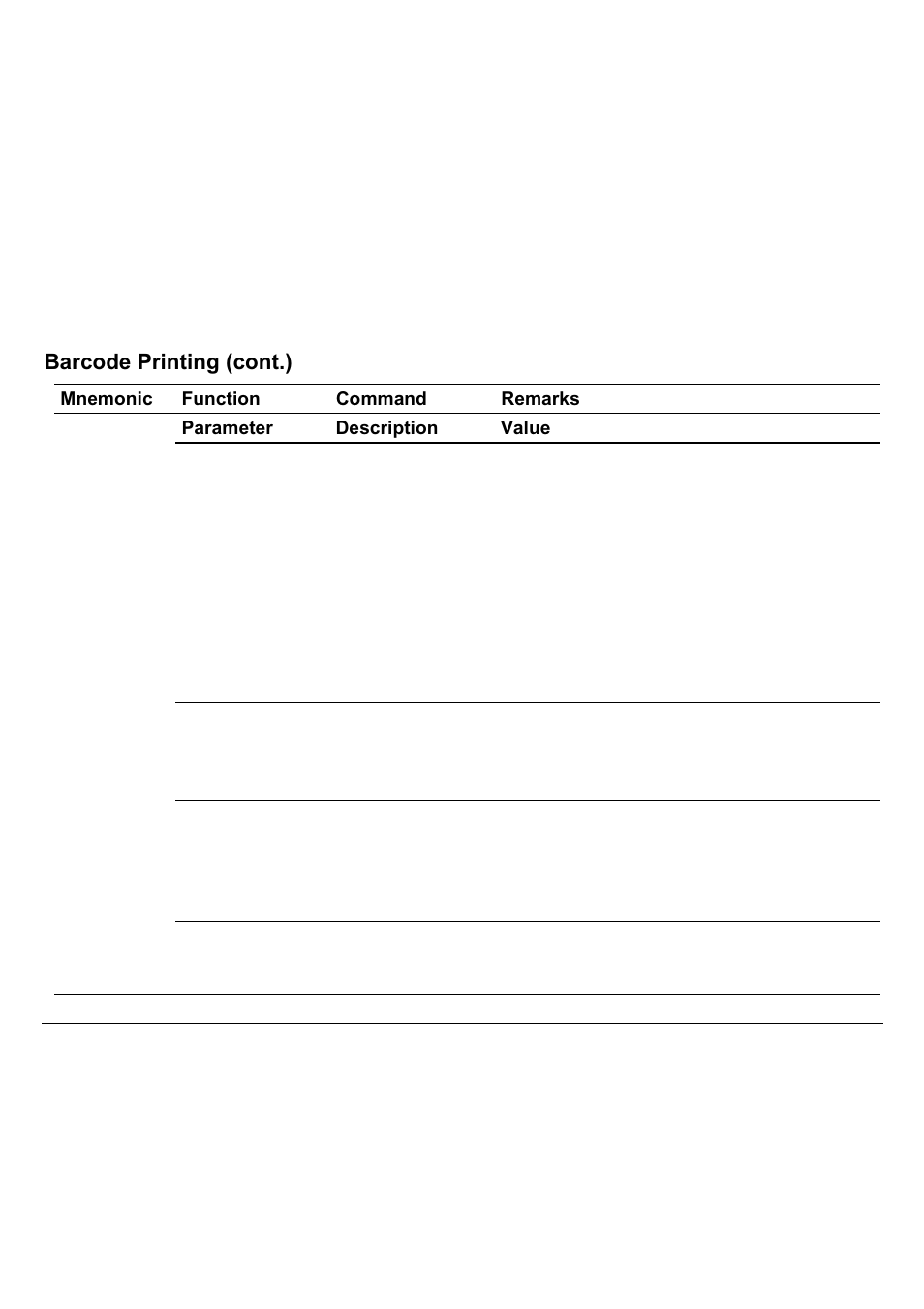 Barcode printing (cont.) | Compuprint 9060LA
 Programmer Manual User Manual | Page 20 / 84