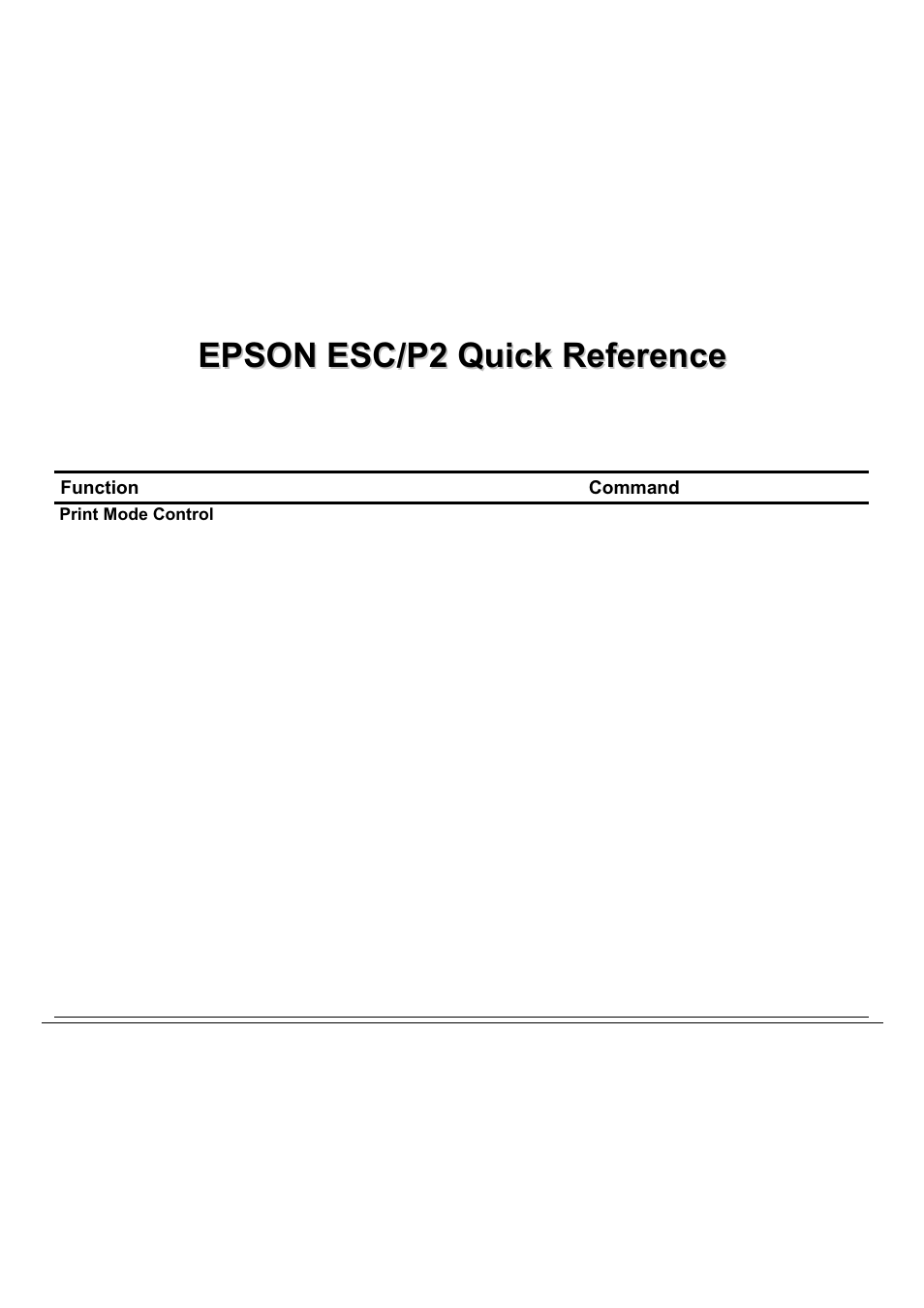 Epson esc/p2 quick reference | Compuprint 9060LA
 Programmer Manual User Manual | Page 38 / 84