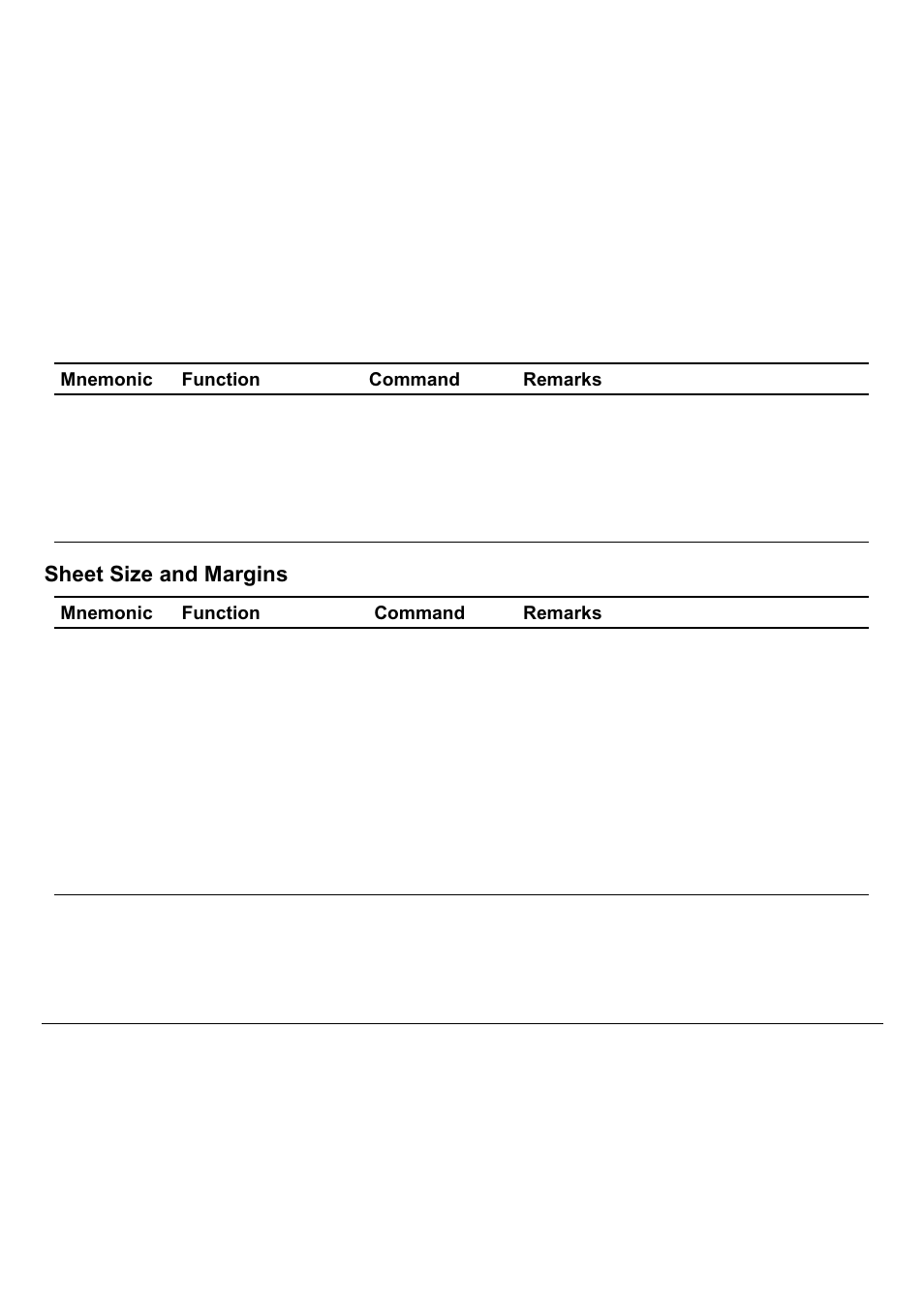 Sheet size and margins | Compuprint 9060LA
 Programmer Manual User Manual | Page 7 / 84