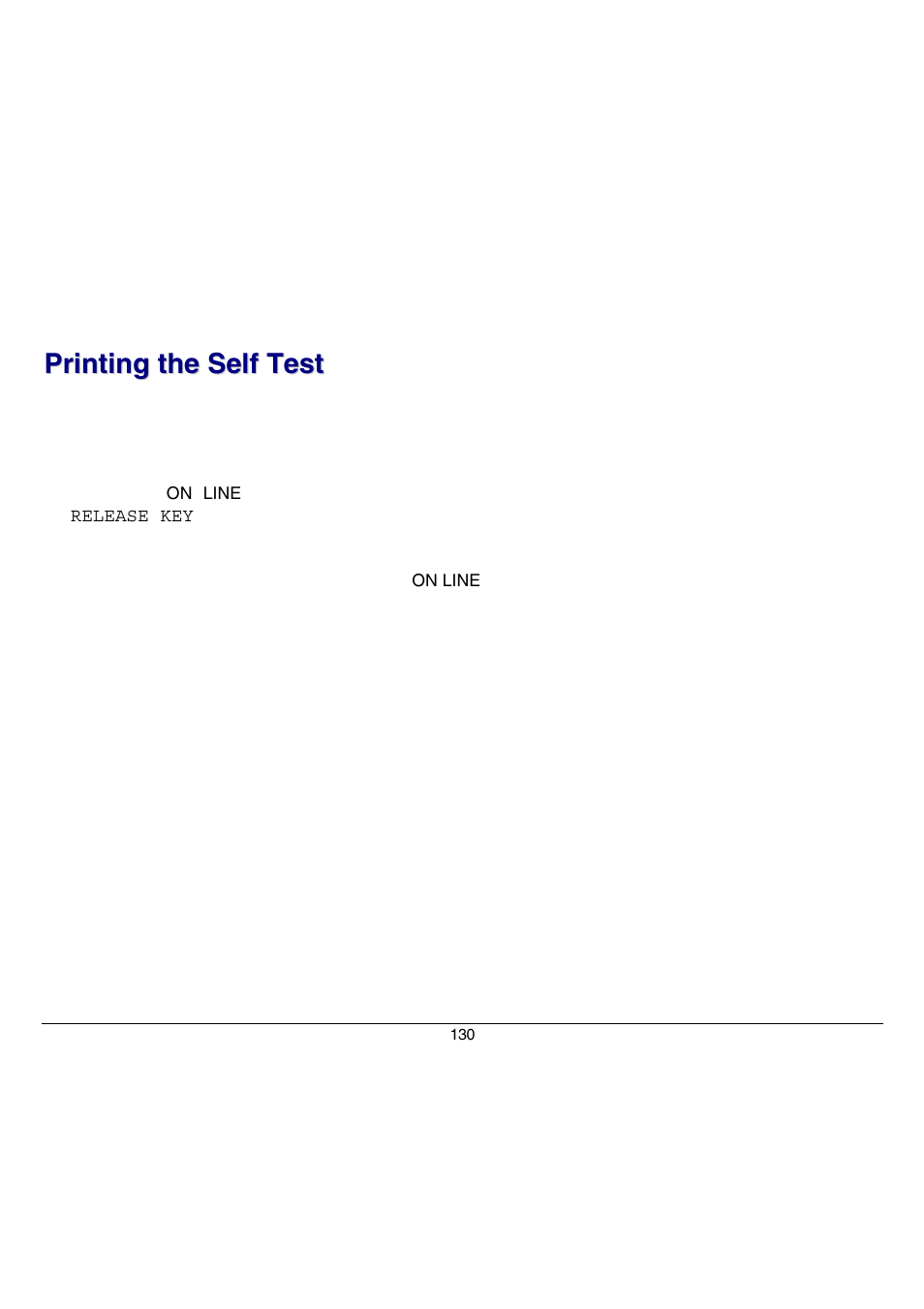 Printing the self test | Compuprint 9070 User Manual | Page 135 / 171