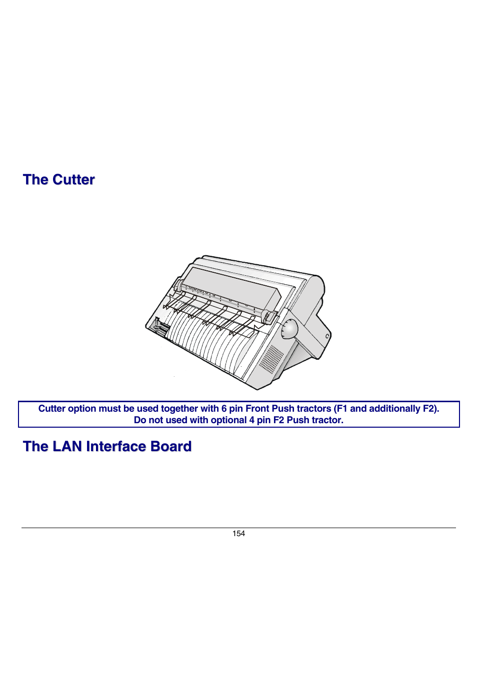 The cutter, The lan interface board | Compuprint 9070 User Manual | Page 159 / 171