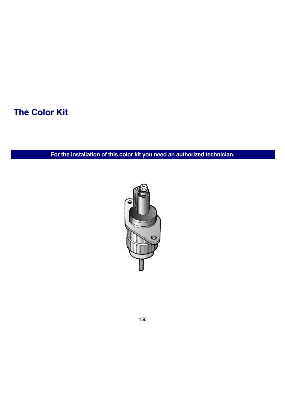 The color kit | Compuprint 9070 User Manual | Page 161 / 171