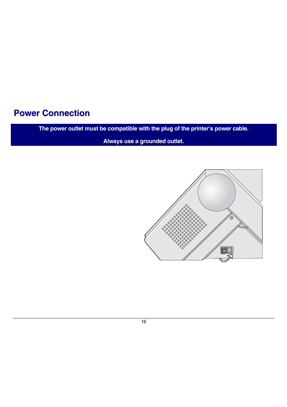 Power connection | Compuprint 9070 User Manual | Page 21 / 171